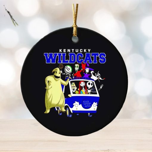 The Nightmare Before Christmas characters Kentucky Wildcats on the car ornament