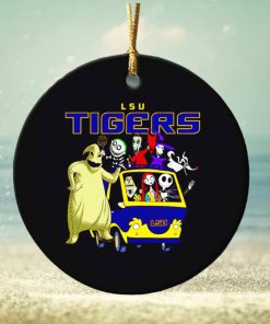 The Nightmare Before Christmas characters LSU Tigers on the car ornament