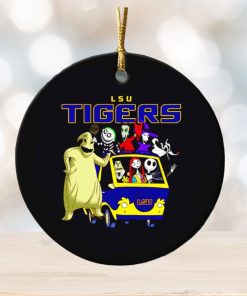 The Nightmare Before Christmas characters LSU Tigers on the car ornament