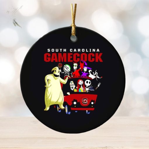 The Nightmare Before Christmas characters South Carolina Gamecocks on the car ornament