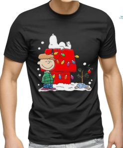 The Peanuts Charlie and Snoopy Merry Christmas Light 2023 Shirt