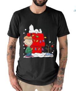 The Peanuts Charlie and Snoopy Merry Christmas Light 2023 Shirt