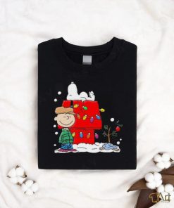 The Peanuts Charlie and Snoopy Merry Christmas Light 2023 Shirt