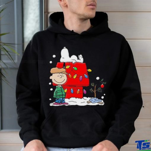 The Peanuts Charlie and Snoopy Merry Christmas Light 2023 Shirt
