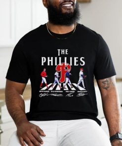 The Phillies Abbey Road Bryce Harper Kyle Schwarber Trea Turner signatures shirt