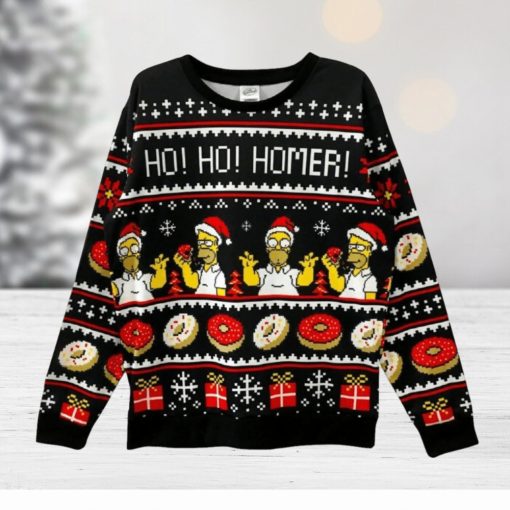 The Simpsons Christmas Decorate Knitted 3D Sweater For Thanksgiving