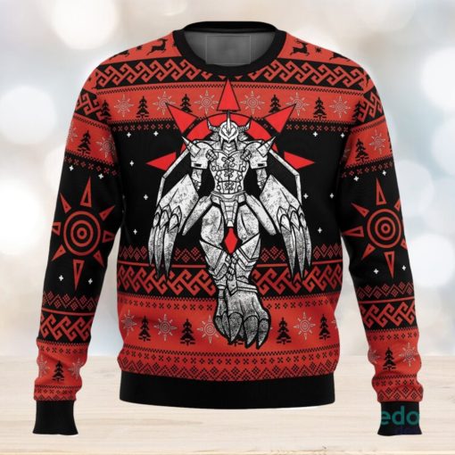 The Strongest Dragon Wargreymon Digimon 3D Ugly Christmas Sweater Christmas Gift Ideas Party Gift