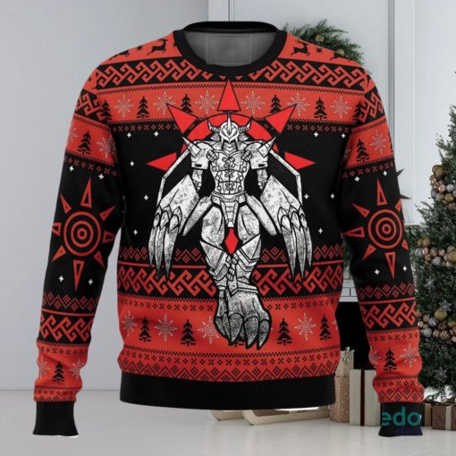 The Strongest Dragon Wargreymon Digimon 3D Ugly Christmas Sweater Christmas Gift Ideas Party Gift