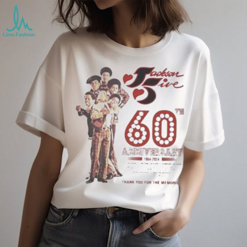 The jackson 5 60th anniversary 1964 2024 thank you for the memories T shirt