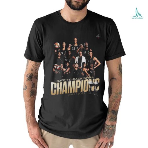 The las vegas aces win their second straight wnba championship shirt