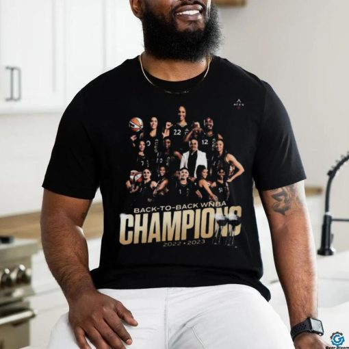 The las vegas aces win their second straight wnba championship shirt