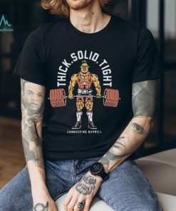 Thick Solid Tight Conquering Barbell T Shirt