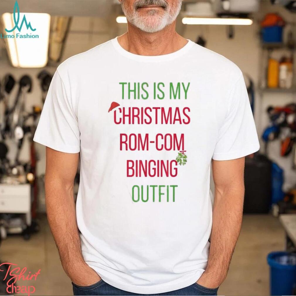 This Is My Christmas Rom Coms Outfit Shirt, Cheap Christmas Family Shirts This Is My Christmas Rom Coms Outfit Shirt, Cheap Christmas Family Shirts