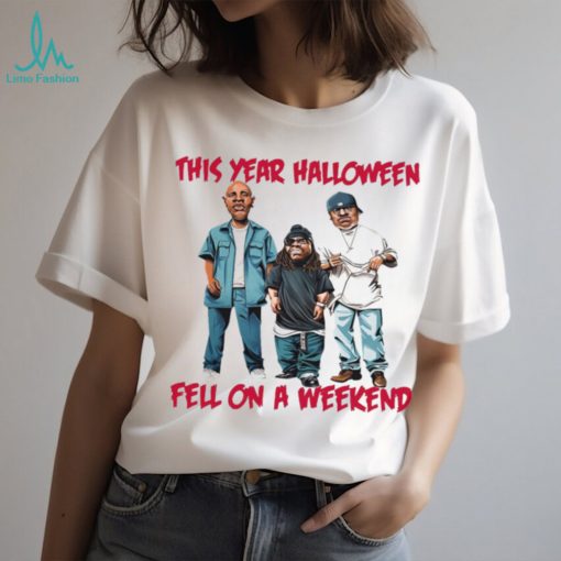 This year Halloween fell on a weekend shirt