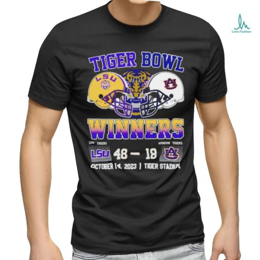 Tiger Bowl Winners LSU Tigers 48 18 Auburn TIgers October 14 2023 shirt