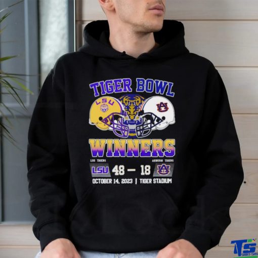 Tiger Bowl Winners LSU Tigers 48 18 Auburn TIgers October 14 2023 shirt