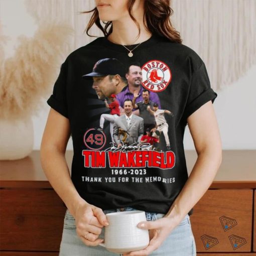 Tim Wakefield 49 Boston Red Sox 1966 2023 Memories T Shirt