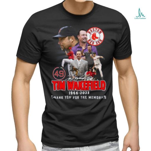 Tim Wakefield 49 Boston Red Sox 1966 2023 Memories T Shirt