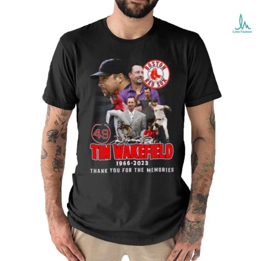 Tim Wakefield 49 Boston Red Sox 1966 2023 Memories T Shirt