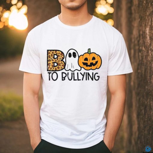 To Bullying Boo Ghost Pumpkin Halloween T Shirt