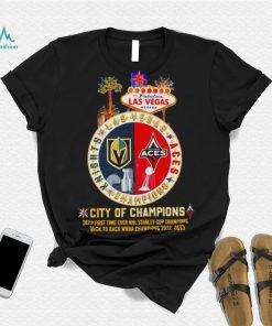 To fabulous Las Vegas Nevada Vegas Golden Knights and Las Vegas Aces city of champions shirt