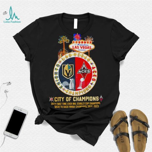 To fabulous Las Vegas Nevada Vegas Golden Knights and Las Vegas Aces city of champions shirt