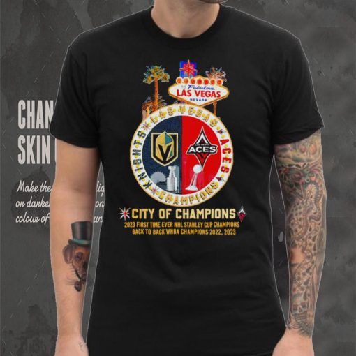 To fabulous Las Vegas Nevada Vegas Golden Knights and Las Vegas Aces city of champions shirt