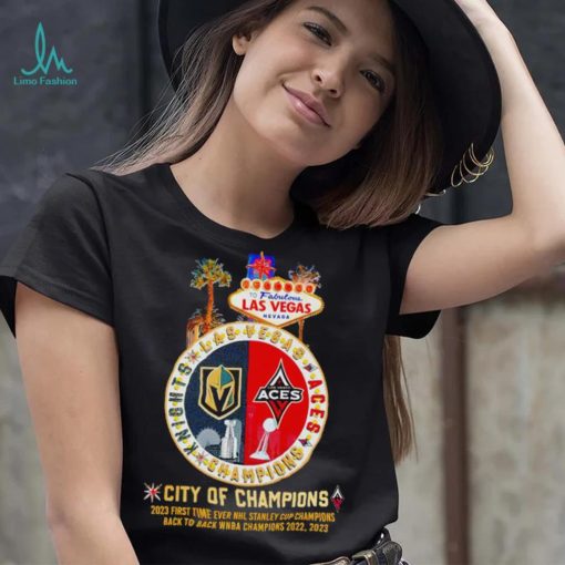 To fabulous Las Vegas Nevada Vegas Golden Knights and Las Vegas Aces city of champions shirt