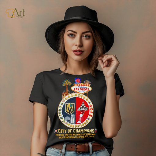 To fabulous Las Vegas Nevada Vegas Golden Knights and Las Vegas Aces city of champions shirt