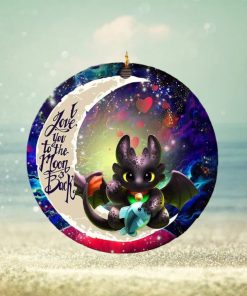 Toothless With Fish Love You To The Moon And Back Personalized 2023 Holiday Merry Christmas Decorations Ornament