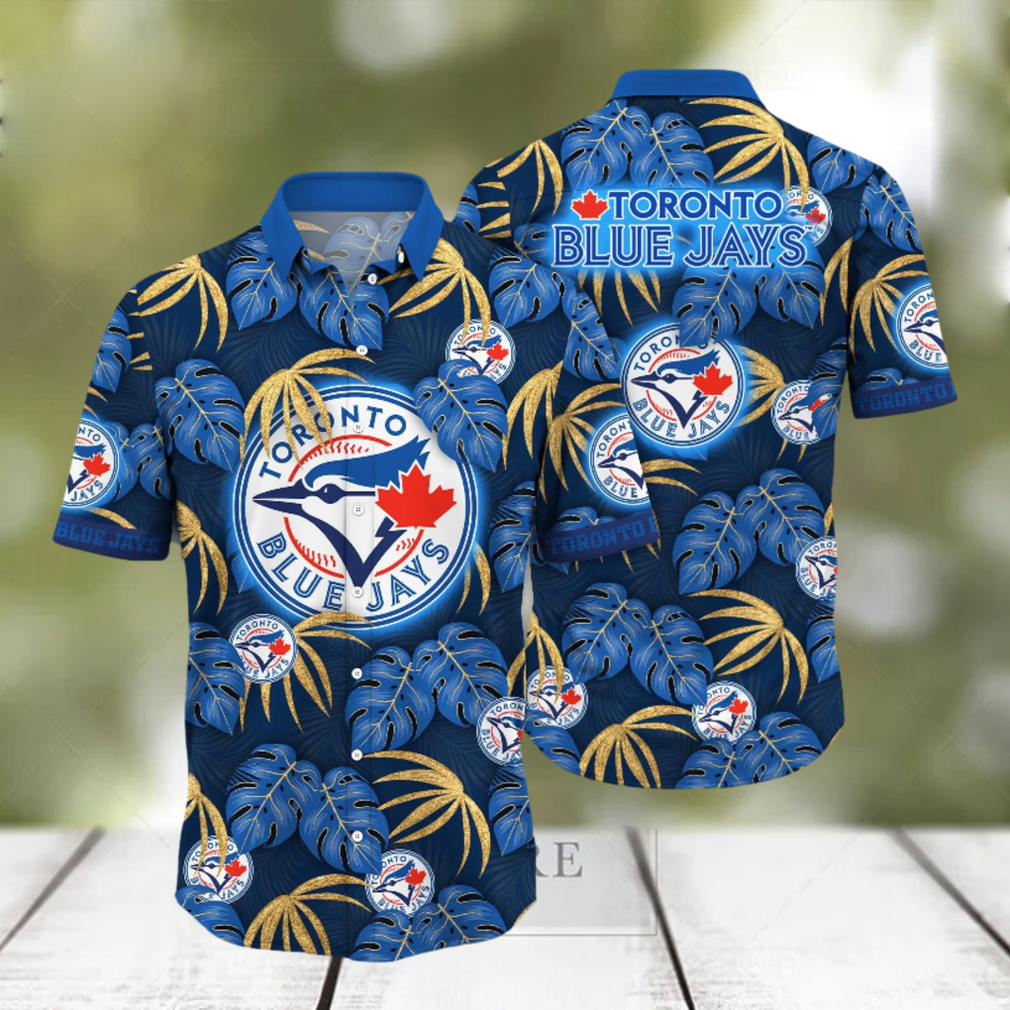 Toronto Blue Jays Custom Personalized Short Sleeve Button Up Tropical Aloha  Hawaiian Shirts F