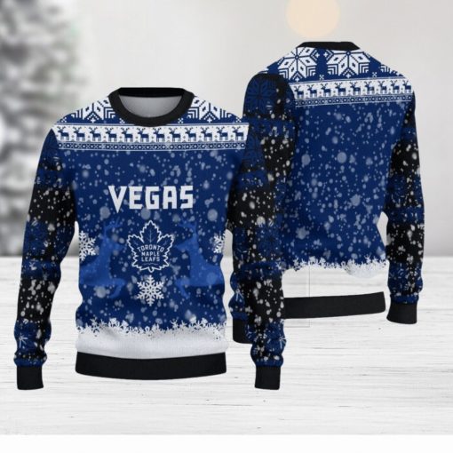 Toronto Maple Leafs Christmas Reindeer Limited Edition Ugly Sweater Gift For Fans