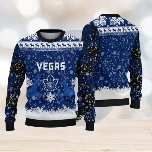 Toronto Maple Leafs Christmas Reindeer Limited Edition Ugly Sweater Gift For Fans