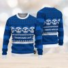 Cleveland Browns Design NFL Snowflakes Reindeer 3D Sweater Custom Number And Name