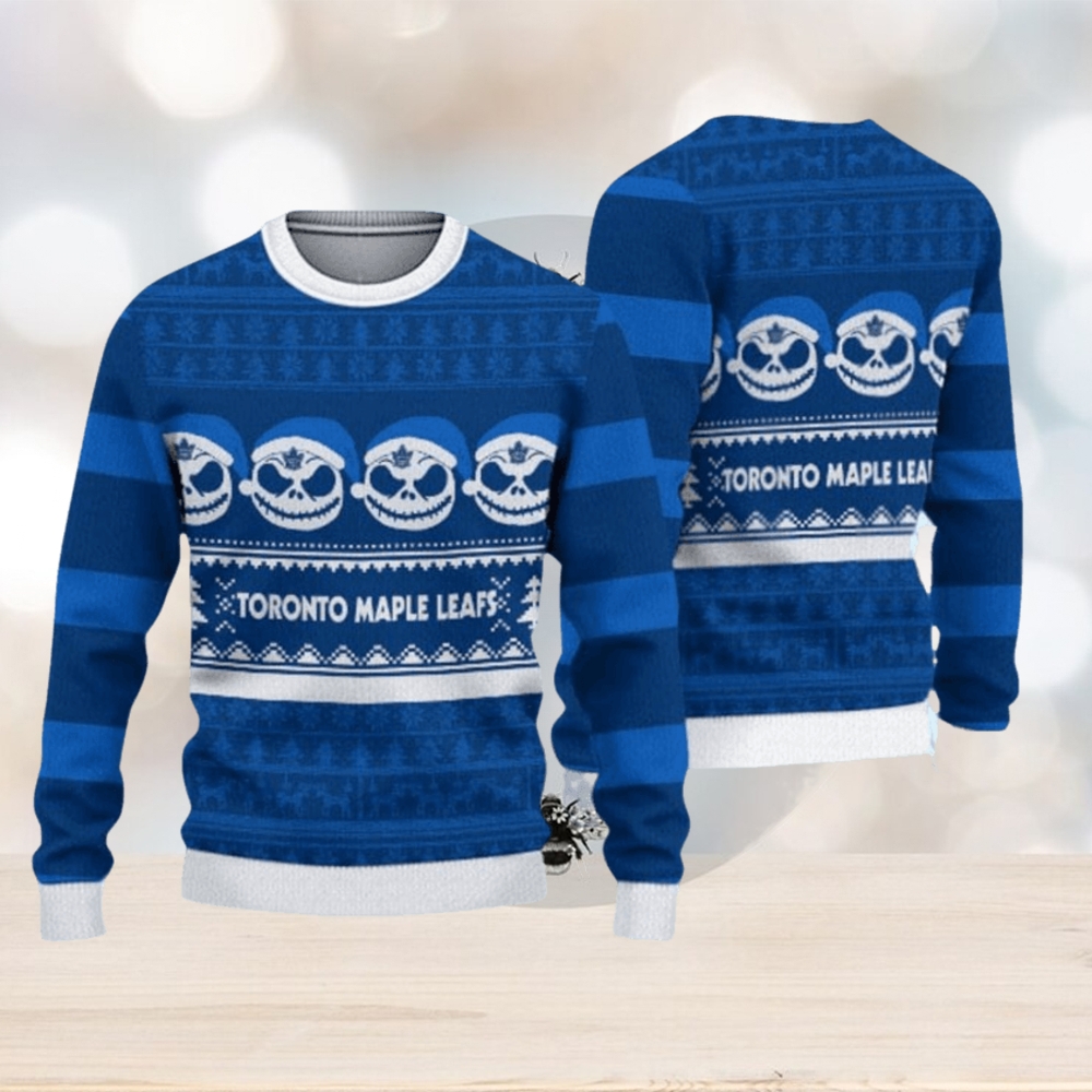 Toronto Maple Leafs Christmas Pattern Knitted Ugly Sweater AOP For