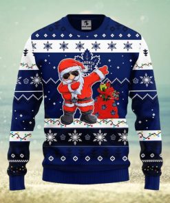 Toronto Maple Leafs Dabbing Santa Claus Xmas Ugly Christmas Sweater Best Christmas Gift Ideas