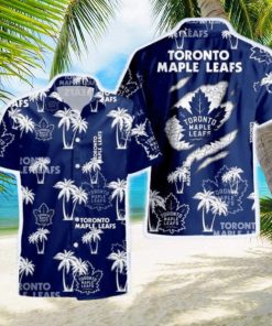 Toronto Maple Leafs Palm Tree Pattern Hawaiian Shirt For Men And Women Gift Beach Holiday