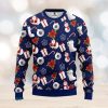 Black And White Skeleton Ugly Christmas 3D Sweater AOP