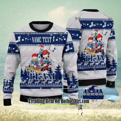 Tottenham Hotspur Disney Team Personalized Ugly Christmas Sweater