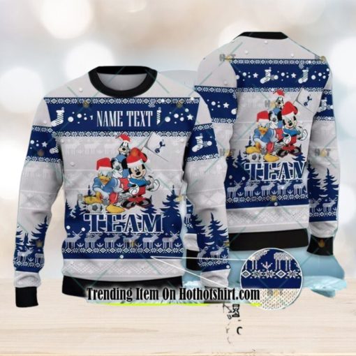 Tottenham Hotspur Disney Team Personalized Ugly Christmas Sweater