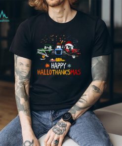 Tractor Halloween Happy HalloThanksMas Classic T Shirt