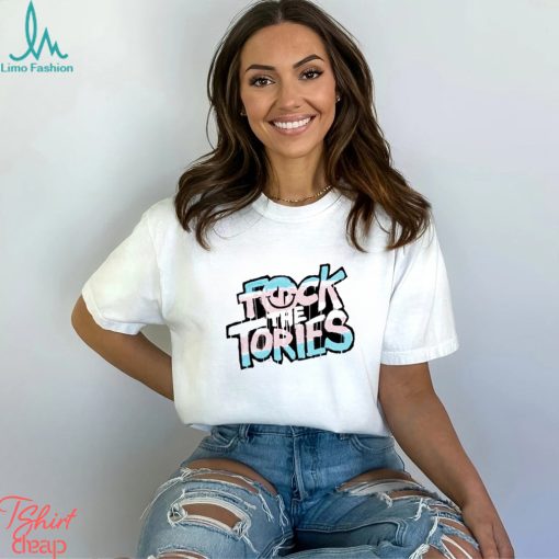Trans flag fock the tories new shirt