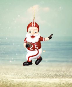 Tree Buddees Touchdown Santa Christmas Sports Football Ornament