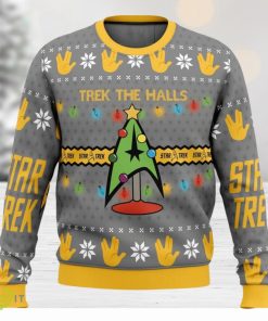 Trek The Halls Star Trek Cute Ugly Christmas Sweater Christmas Gift For Family