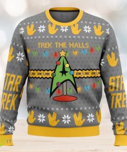 Trek The Halls Star Trek Cute Ugly Christmas Sweater Christmas Gift For Family