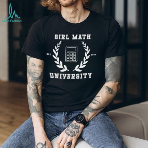 Trending girl math university est 2023 shirt