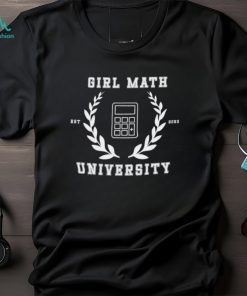 Trending girl math university est 2023 shirt