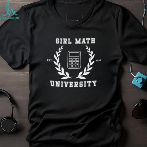 Trending girl math university est 2023 shirt