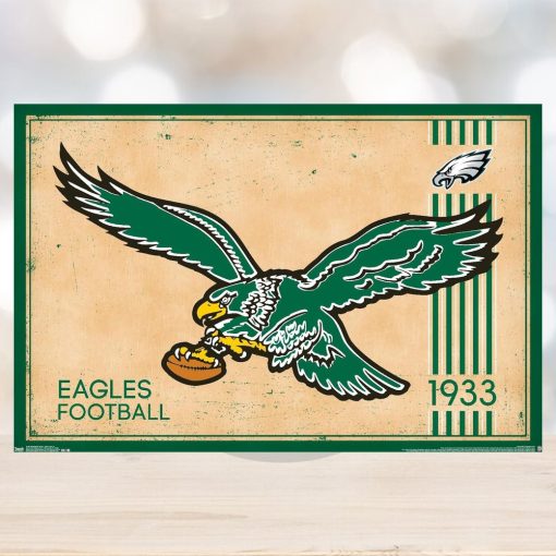 Trends International NFL Philadelphia Eagles   Retro Logo 14 Wall Poster