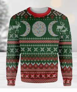 Triple Moon Witch Wicca Ugly Christmas Sweater